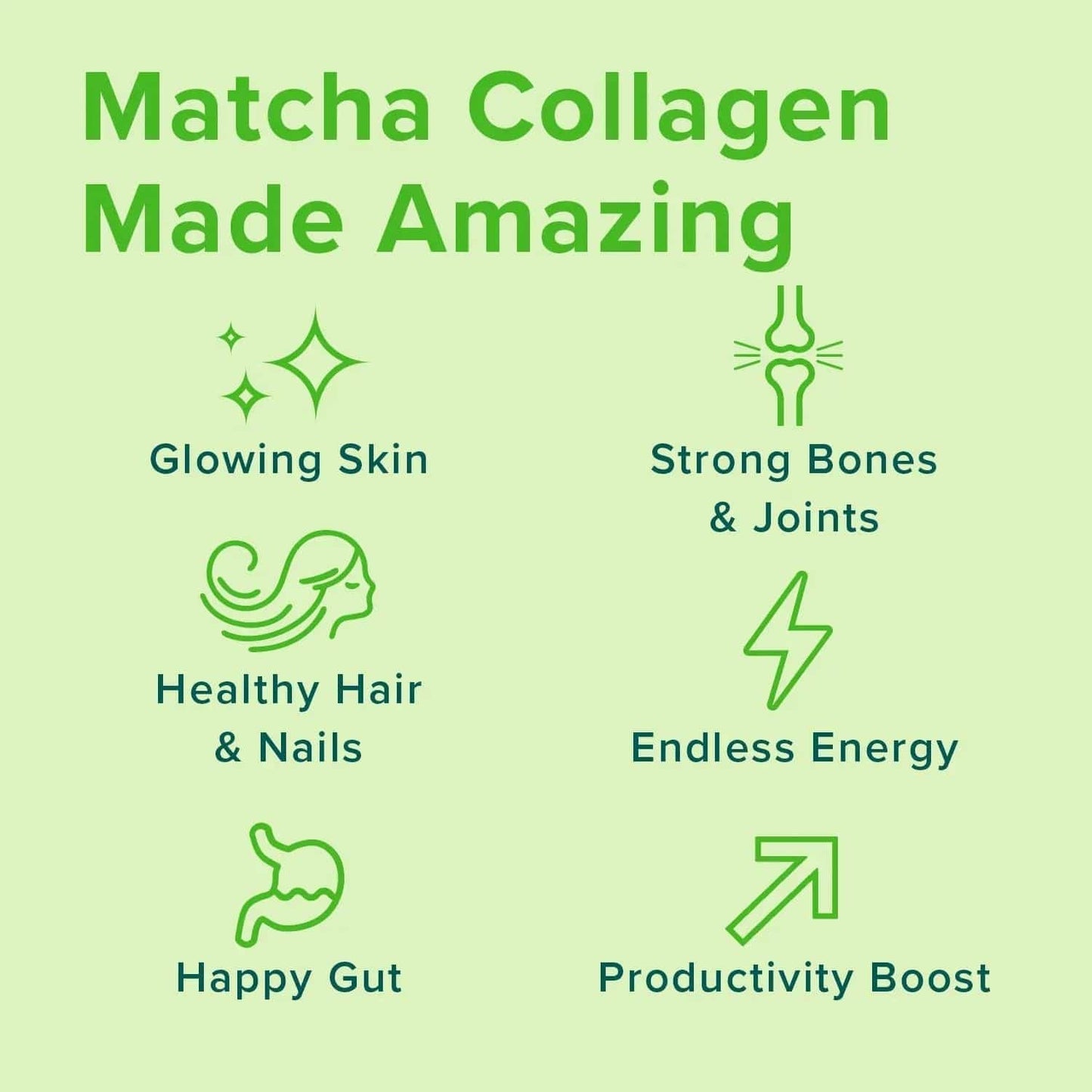 FOMELIX® Matcha Collagen Peptides Powder